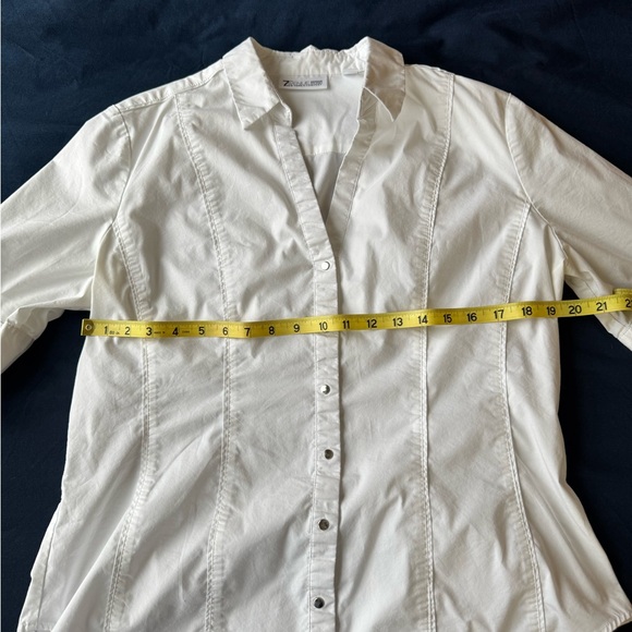 Classic Cream Button Down Shirt for Women - Picture 8 of 8